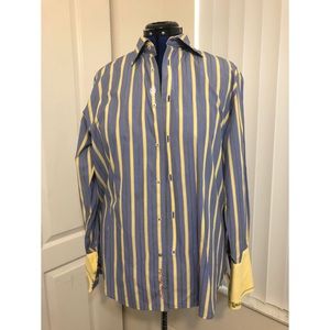 Robert Graham Men’s French cuff Large dress shirt